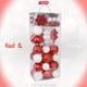 thumbnail image 4 of Rn'D Adornos Navideños De Bolas De Copo De Nieve - Juego Surtido A Granel De Adornos Navideños De Copos De Nieve Y Bolas Colgantes - 76 Adornos Y Ganchos Navideños (Rojo Y Blanco), 4 of 5