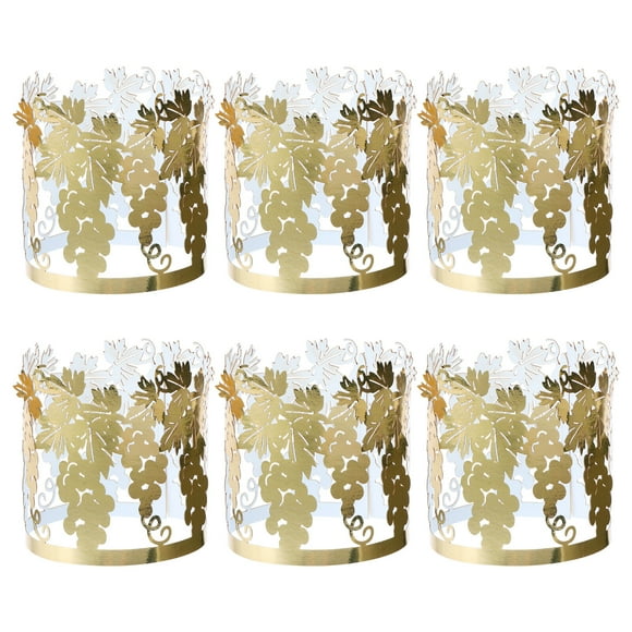 50pcs Hollow Paper Candle Holder Wraps Paper Lamp Enclosures Candle Wraps