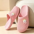 thumbnail image 2 of Bath Slippers with Holes Women Lightweight Slide Sandals Indoor Outdoor Bath Slippers Non Slip House Shoes Pool Beach, 38, 2 of 3