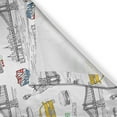 thumbnail image 3 of Ambesonne USA Kitchen Curtains, Liberty Manhattan, 55"x39", Yellow Grey White, 3 of 3
