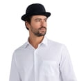 thumbnail image 1 of Hat Dress Up America Derby - Sombrero de terciopelo negro para adultos, 1 of 6
