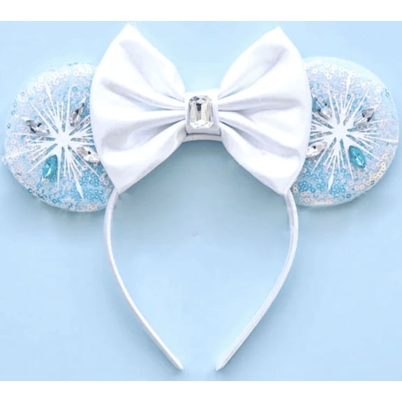 Frozen Elsa II Inspired Minnie Ears, Frozen Mickey Ears, Princess Ears, Elsa Minnie Ears, Elsa Mickey Ears