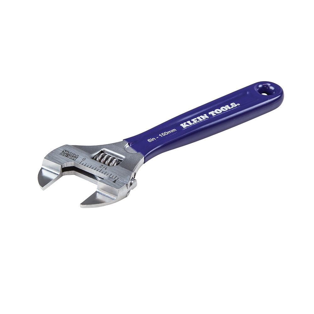 Klein Tools Slim-Jaw Adjustable Wrench 6In