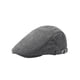 thumbnail image 4 of Gorra de vendedor de periódicos para hombre, gorra plana, informal, a la moda, ajustable, 55 cm-59 cm, gorra clásica con visera. Gris oscuro, 4 of 9