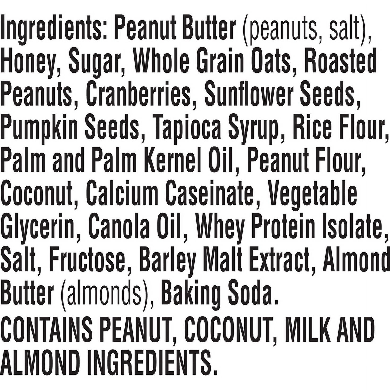 Nature Valley Packed Sustained Energy Bar, Peanut Butter and Cranberry, 4 ct