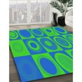thumbnail image 3 of Ahgly Company Machine Washable Indoor Rectangle Transitional Neon Green Area Rugs, 3' x 5', 3 of 7