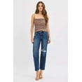 thumbnail image 6 of RISEN High Rise Crop Slim Straight Jenas with Hidden Knee Patch, 6 of 6