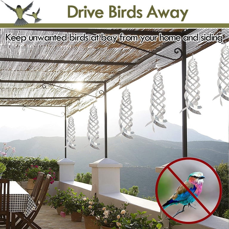 IC ICLOVER Bird Scare Reflector Spirals, 6-Pack 15.8 Inch photo 5
