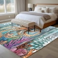 thumbnail image 4 of Marine Submarine Octopus Area Rugs 5x7 ft Undersea Coral Starfish Retro Washable Rug Non Slip Indoor Carpet Absorbent Floor Mat for Living Room Bedroom Dining Room, 4 of 9