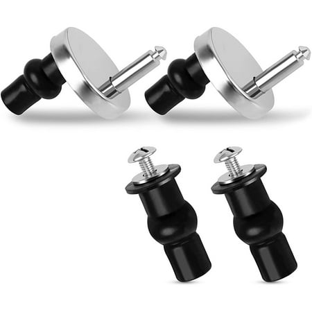 

4Pcs Universal Toilet Hinges Stainless Steel Toilet Screws with Expanding Rubber Screws Blinding Hole Fixing