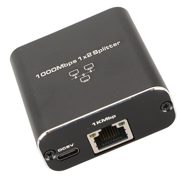 Gigabit Ethernet Splitter Ethernet Splitter RJ45 1 In 2 Out Gigabit Internet Splitter 1000Mbps High Speed LAN Splitter For TVs Desktop Computers Routers