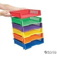 thumbnail image 3 of Fun Express Stackable Plastic File Organizer, Assorted Colors, 6 Count, 3 of 4