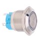 thumbnail image 2 of 2 uds 12 ~ 24VDC 19mm interruptor de botón de bloqueo automático 1NO 4PIN interruptor de botón de Metal (blanco), 2 of 8