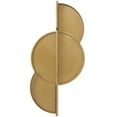 thumbnail image 4 of SAFAVIEH Syrus 16.5 in. Round Solid Frame Mirror, Gold/White, 4 of 6