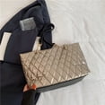 thumbnail image 1 of Bolso de mano de gran capacidad para mujer, nuevo bolso de hombro con forma de diamante 2025, bolso de algodón para mujer, bolso de viaje de tendencia de moda para el trabajo., 1 of 5