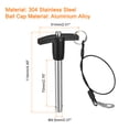 thumbnail image 2 of Unique Bargains T Handle Lock Pins, 3/8' Pin Dia. 2-3/4' Usage Length Stainless Steel Push-Button Quick Release Pin, 2 of 5