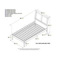 thumbnail image 7 of Portland Platform Bed with Open Foot Board, Multiple Colors, Multiple Sizes, 7 of 7
