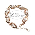thumbnail image 3 of Circular Diamond Pearl Bracelet Rhinestone Pearl Bracelet Jewelry Charm Bracelet Birthday Surprise Gift For Woman Girls Flash Diamond Multi Layer Elastic Bracelet For Women, 3 of 8