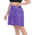 thumbnail image 2 of HDE Women's Plus Active Printed Skort Tulip Hem Mini Skirt, 2 of 5