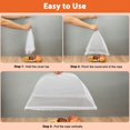 thumbnail image 5 of Mesh Food Cover, Outdoor Food Covers, Reusable and Collapsible Food Tent, Collapsible Food Cover, Premium Pop-up Food Nets for Outdoors Camping and Home Use, 4pcs  17"X 17" and 1pc 40"X 24", 5 of 7