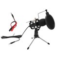 thumbnail image 1 of USB Cardioid Condenser Microphone Kit with Foldable Tripod Stand for Studio Recording, 1 of 4