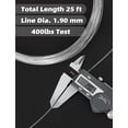 thumbnail image 7 of BLUEWING High Speed Wahoo Trolling Shock Leader with 25ft 400lb Mono Line and Stainless Steel Large Snap Swivel Wahoo Shock Leader for Saltwater Fishing, 7 of 7