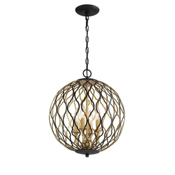 Minka Lavery - Gilded Glam - 4 Light Pendant - 20.25 inches tall by 16 inches