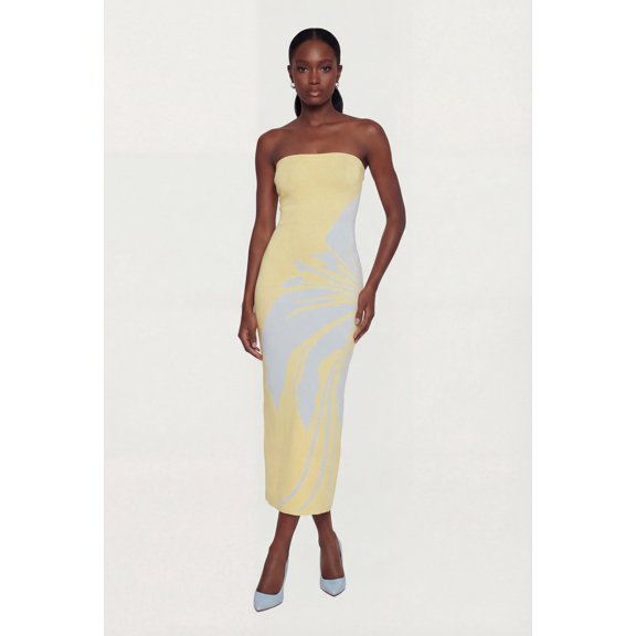 Women's Floral Tube Maxi Sweater Dress
