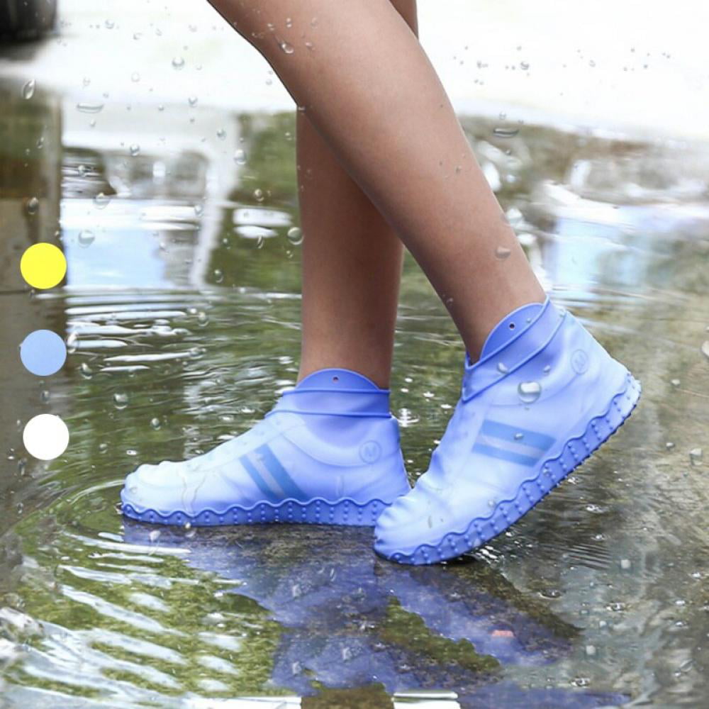 1 pair Silicone Overshoes Rain Waterproof Shoe Cover Boot Cover Protector 