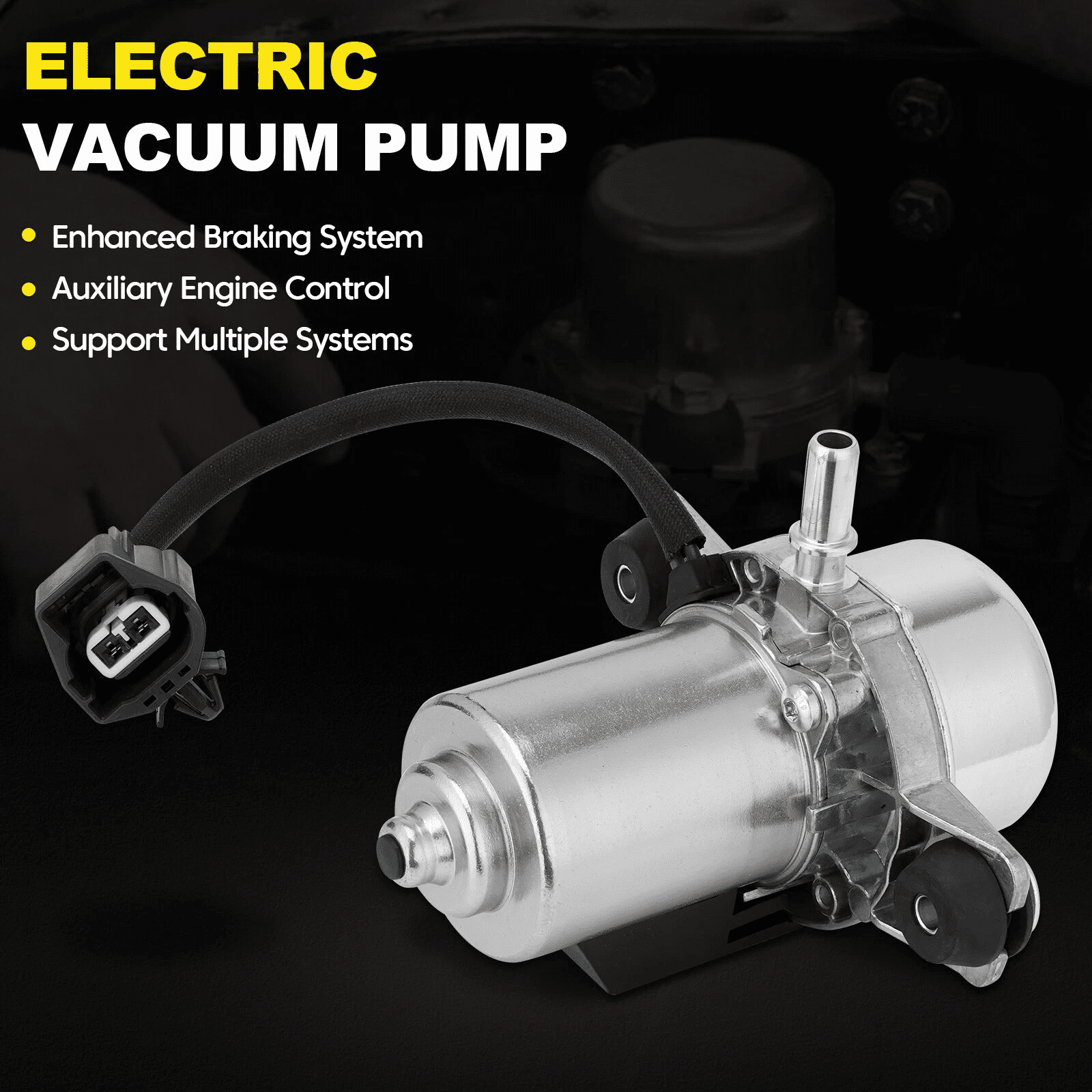Woudy Electric Brake Vacuum Pump Booster Auxiliary Pump for Chevy Buick Regal Volvo