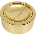 thumbnail image 1 of Grooved Silver Less Metal Ashtray With A Lid For Ettes - Ashtreys For Patio Outdoor Indoor Rativ, 1 of 4