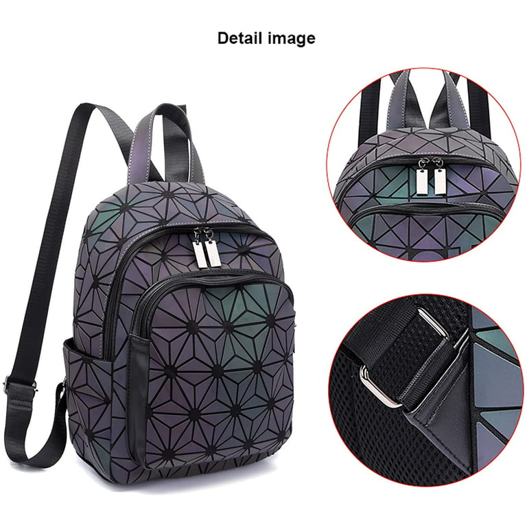 Women Holographic Wallet Geometric Luminous Wallets Lumikay Purse Long  Wallet Flash Cross Body Bag NO.3