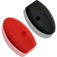 thumbnail image 2 of Dobrev 4 Button Flip Silicone Case Protector Skin Rubber Fob Cover Smart Car Remote Holder Suitable with Nissan Altima Armada Versa Sentra Versa Murano Leaf Keyless Entry Remote Key (black and red), 2 of 4