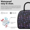 thumbnail image 3 of Womens Purple Halloween Ghost Pumpkin Skull Pattern Lunch Box for Work,Insulated Lunch Bag for Women,Loncheras Para Mujer,Leakproof Adult Lunch Bag for Work,Beach,Travel,Picnic,Camping, 3 of 7
