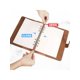 thumbnail image 5 of Leather A5 Ring Binder Notebook, 6 Ring A5 Binder with A5 Refill Papers, Binder Pockets and Subject Dividers Paper Sheet, Travel Binder Journal Person, 5 of 5