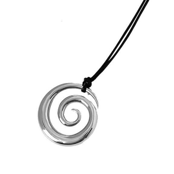LICEWO Contemporary Spirals Pendant Necklace Accessory for Unique Fashion Appeal