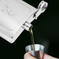 thumbnail image 3 of BOROCO Bouteille de Whisky Alcoolisée Carrée en Acier Inoxydable, 3 of 8