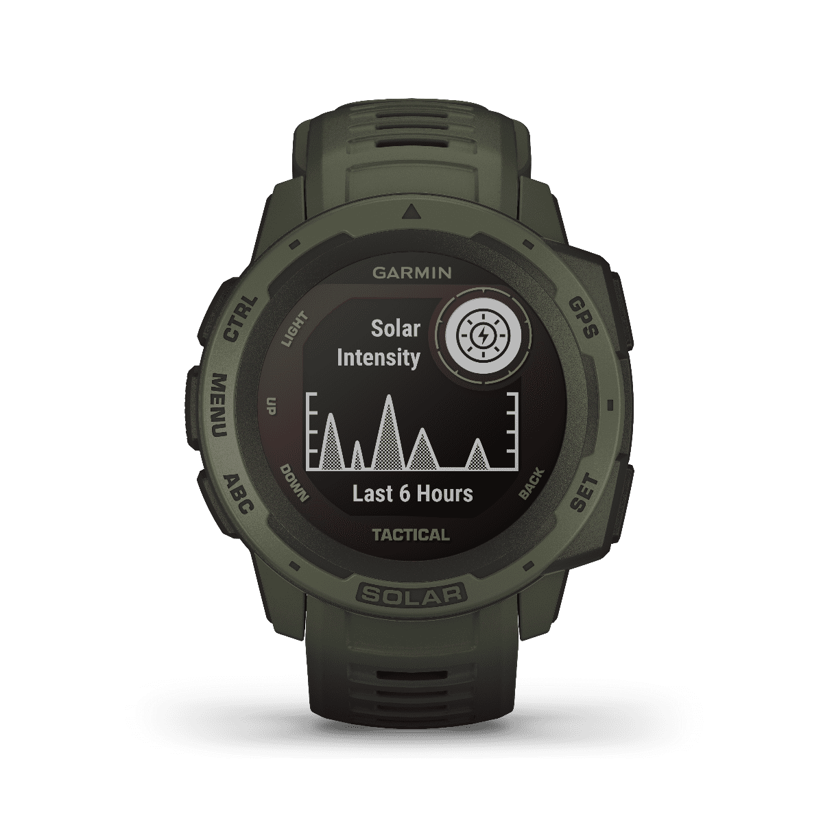 Garmin Instinct Solar Tactical Edition, Moss, Rugged GPS Smartwatch