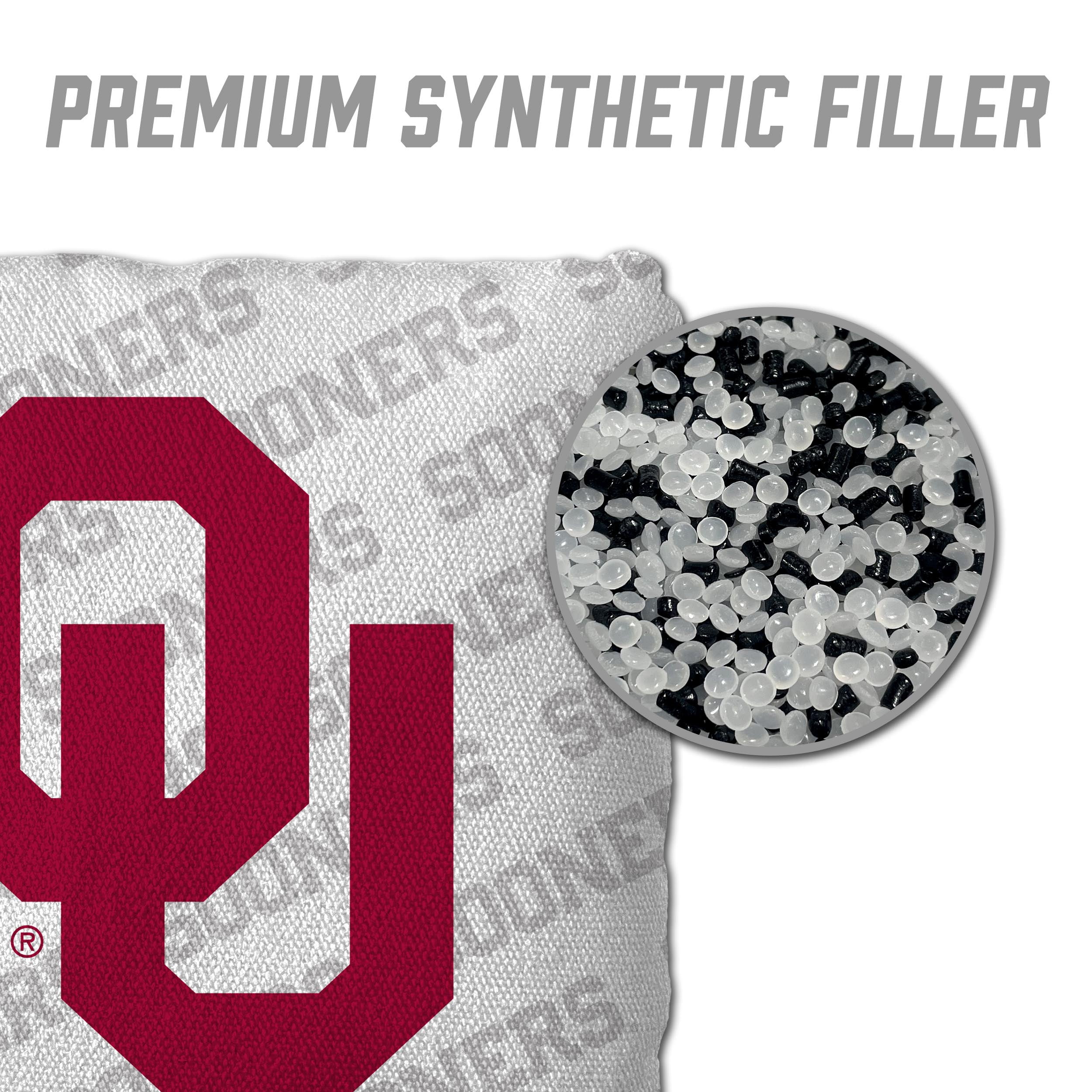 NCAA Oklahoma Sooners Cornhole Bags - 4PK - White