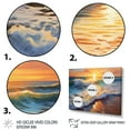 thumbnail image 3 of Designart "Sunlit Horizons Beach Photo V" Nautical & Beach Floater Framed Canvas Print, 3 of 7