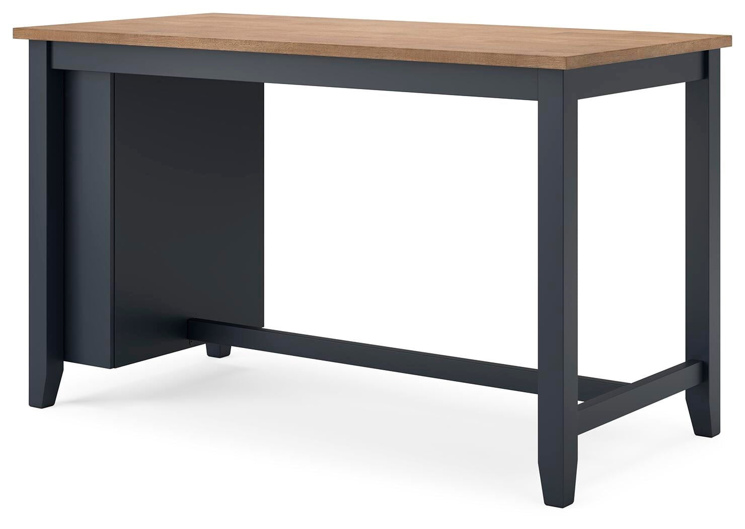 Signature Design by Ashley Gesthaven Counter Height Dining Table with Butcher Block Top, Blue