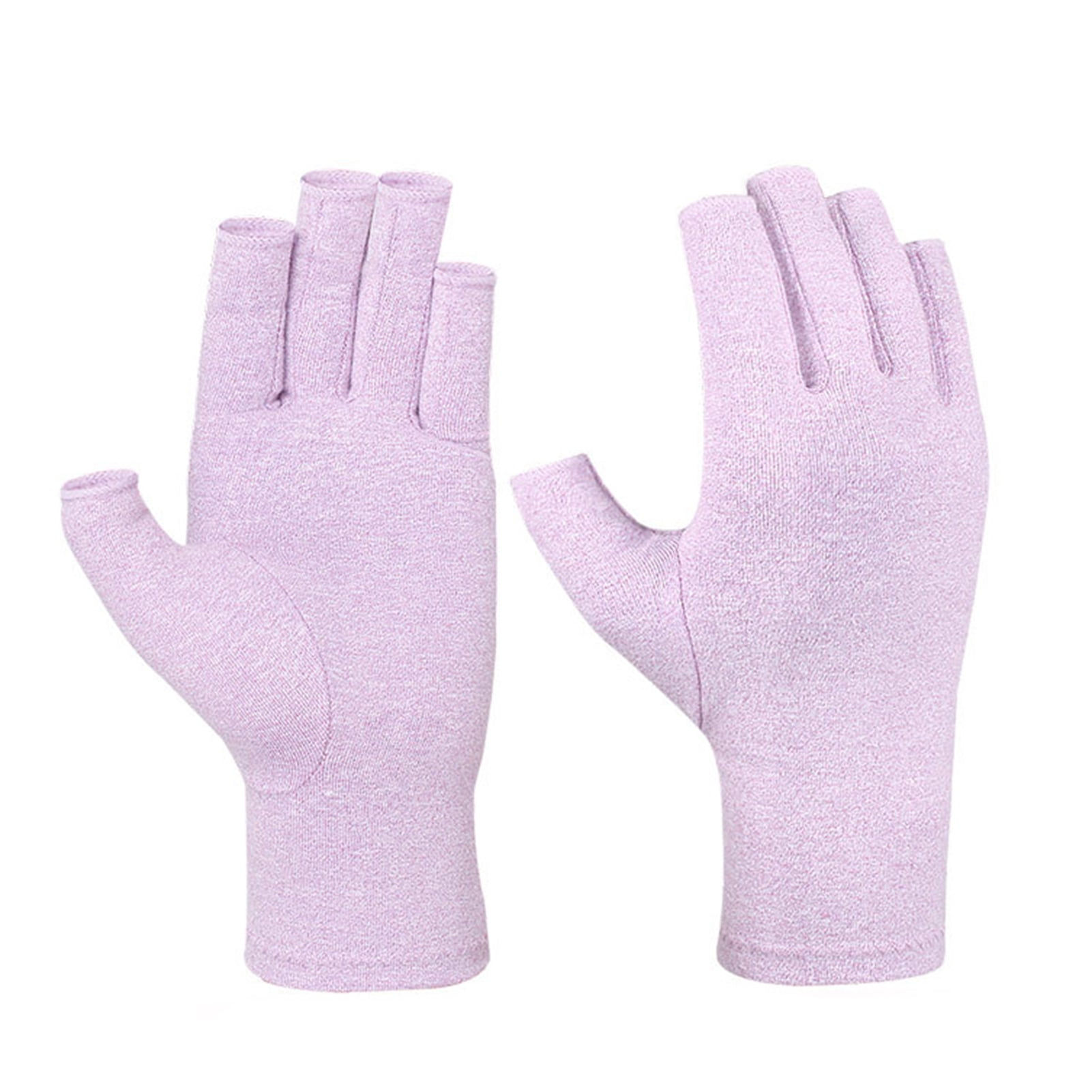 SANWOOD 2Pcs Unisex Adult Sports Soft Cotton Breathable Half Finger Protective Gloves