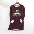 thumbnail image 2 of Winter clothing for women Ladies Thick Sweatshirt Loose Winter Plush Warm O Neck Warmer Top, 2 of 3