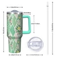 thumbnail image 2 of OBREWU Pioneer Flower Tumbler with Handle and Lid,40oz Pioneer Flower Double Wall Vacuum Insulated Tumbler,Pioneer Flower Cups Gift for Women and Men, 2 of 7