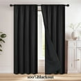 thumbnail image 2 of 1pc 100% Blackout Curtain with Rod Pocket, Curtains for Living Room, Bedroom, Kitchen, Window Curtain, Drapes in Living Room, 2 of 9