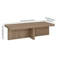 thumbnail image 6 of Evelyn&Zoe Elna 54" Wide Rectangular Coffee Table, Antiqued Gray Oak, 6 of 8