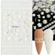 thumbnail image 1 of Pegatinas para uñas, pegatinas para uñas para mujer, pegatinas en relieve 5D tridimensionales con encaje blanco hueco y flores, pegatinas para uñas., 1 of 3