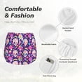 thumbnail image 4 of Pofeuu cute rainbow mushroom Skull Print Women's Athletic Shorts Running Workout Shorts Tummy Control Quick Dry Gym Shorts with Pockets Double layer sports shorts-Medium, 4 of 7