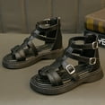 thumbnail image 5 of Huanglei Girls' Soft Sole Roman Sandals For Summer, 5 of 9