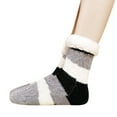 thumbnail image 2 of Gymayou Women Slipper Socks Winter Thick Warm Coral Fleece Fuzzy Socks for Indoor Home Comfort Socks Multicolor #4 One Size, 2 of 3